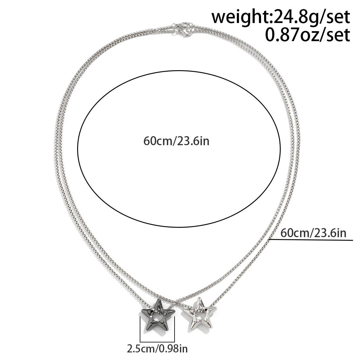 BEADED NECKLACE WITH STAR SHAPED PENDANT TASSELS_CWAJE1158