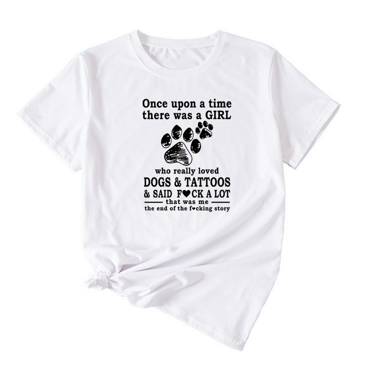 Womens Casual Tee Letter Graphic Print