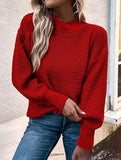 Loose V-neck Knit Sweater