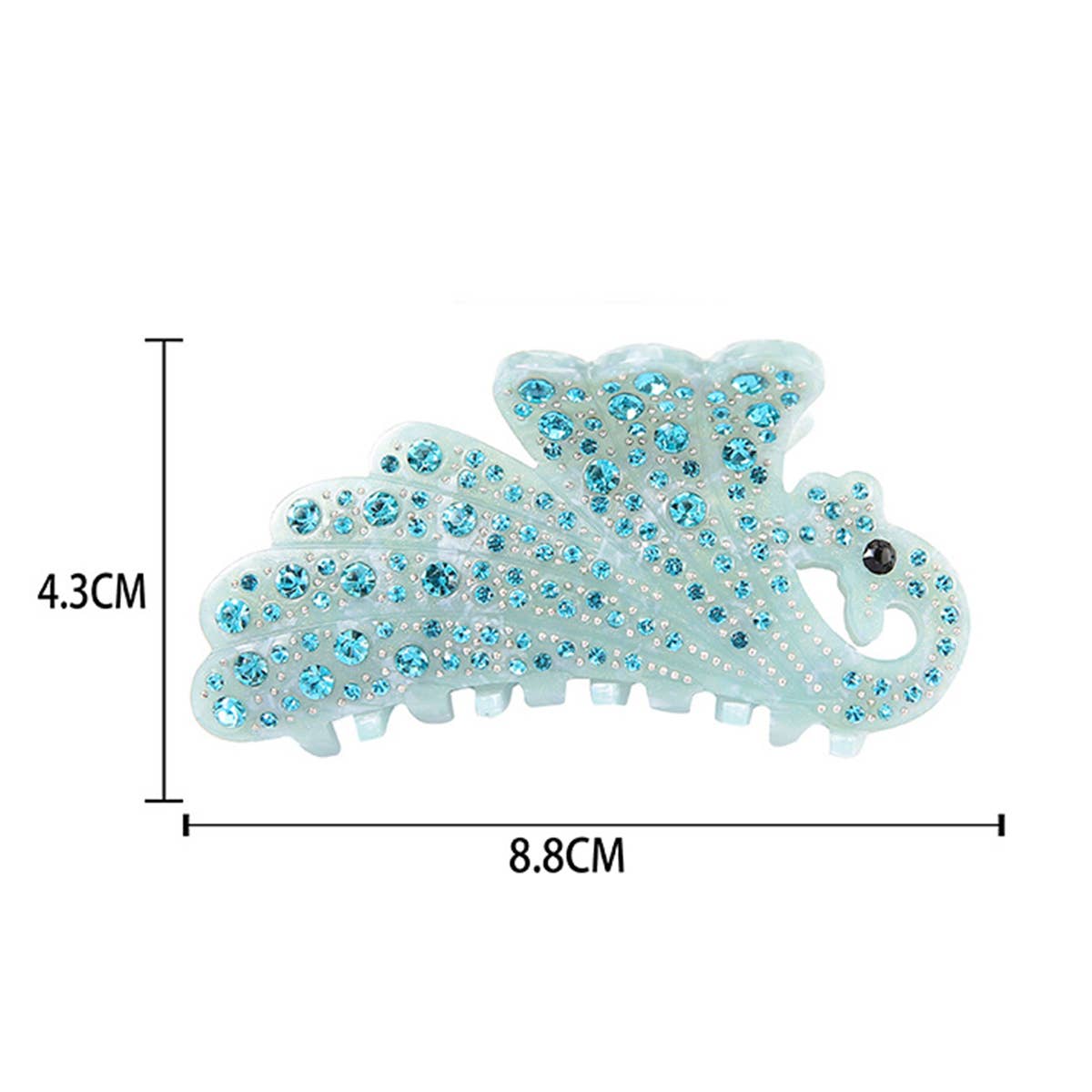 PHOENIX ACRYLIC HAIR CLAW RHINESTONE CARTOON CLIP_CWAHA1004