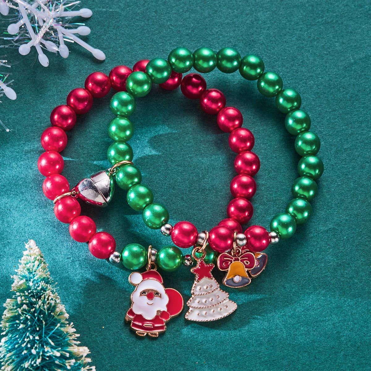 CHRISTMAS TREE NEW LOVE MAGNETIC BRACELET_CWAJE2407