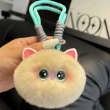 CUTE BRACELET WITH KITTEN AND CAR KEYCHAIN PENDANT_CWMM2487