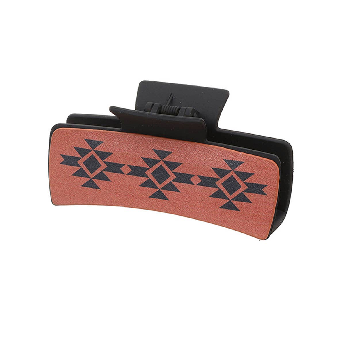 DENIM LEATHER WOMEN WESTERN HAIR CLAW CLIPS_CWASC1621