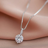 Geometric Drop Necklace Clavicle Chain