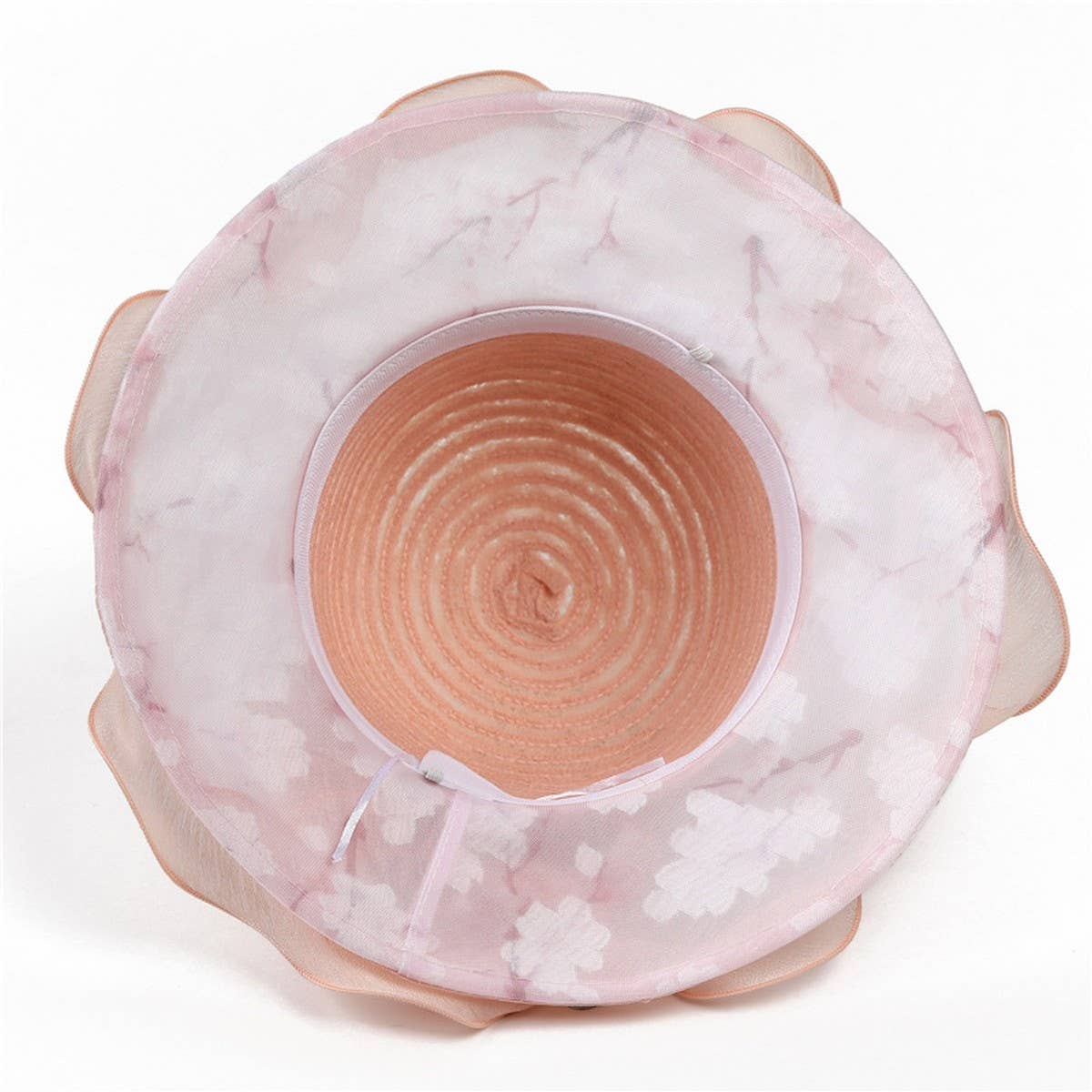 LACE FLOWER TRAVEL SUN HAT_CWAH1494