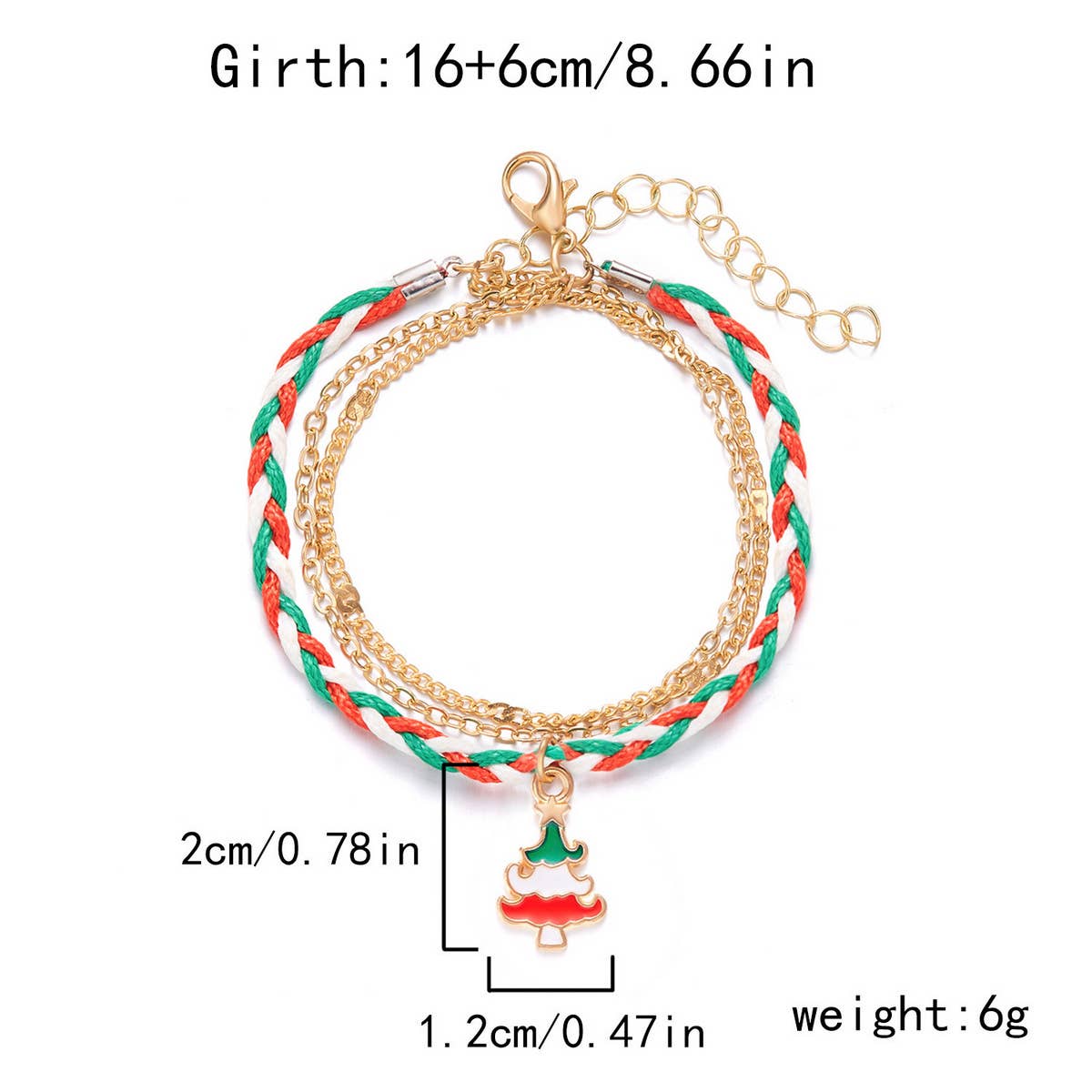 CHRISTMAS HANDMADE CHAIN BRACELET_CWAJE2406