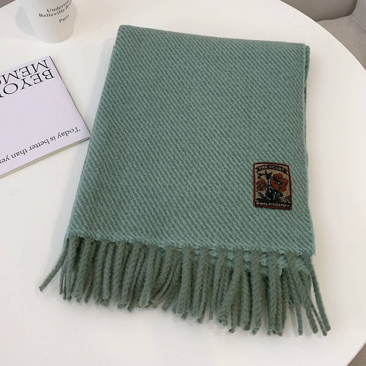 Winter Solid Acrylic Blend Scarf Neckwarmer_Cwasc2298