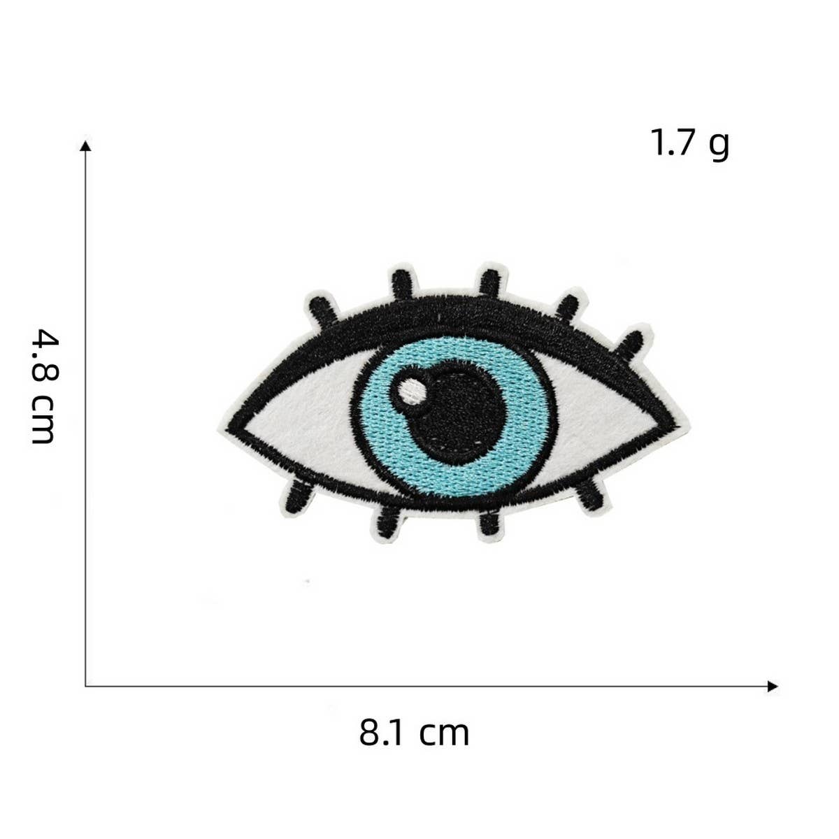 PUNK STYLE SKULL CREATIVE EMBROIDERY PATCH_CWMM4052