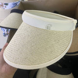 NEW HOLLOW TOP SUN PROTECTION STRAW HAT_CWAH3433