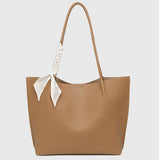 FASHION SOFT LEATHER LARGE TOTE SHOULDER BAG＿cWAB5111