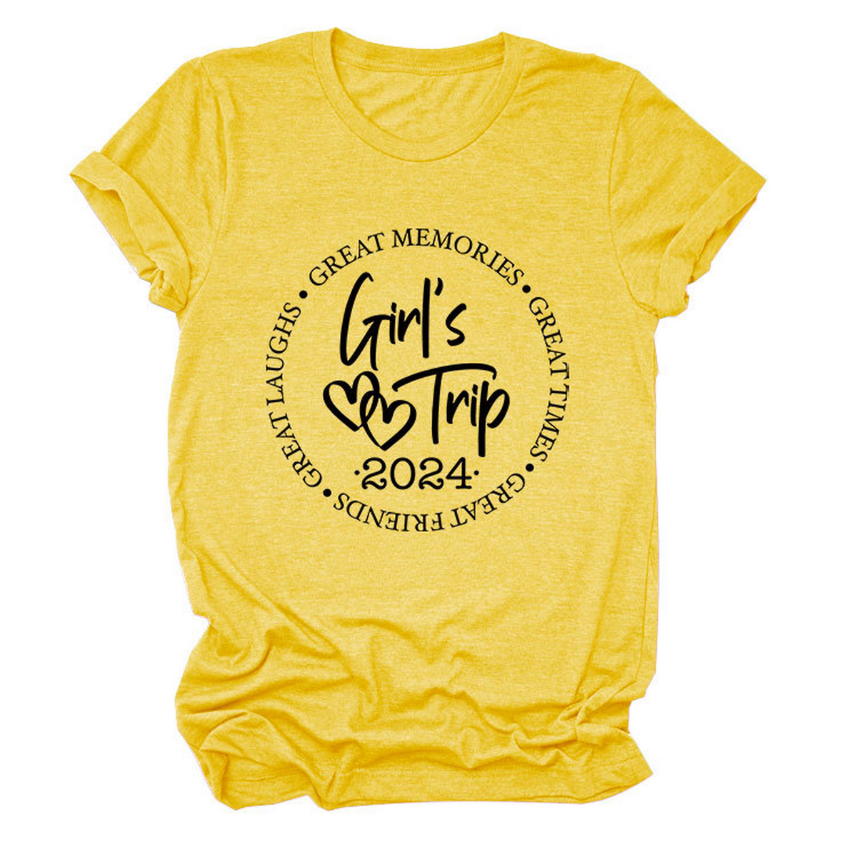 Wome Casual Crew Neck T-Shirt, Loose Fit_Cwtts1471