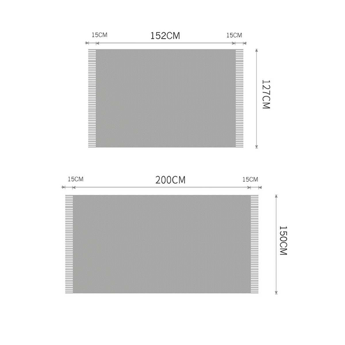 KNITTED SOFT WARM SOFA BLANKET BED END BLANKET_CWMM0203