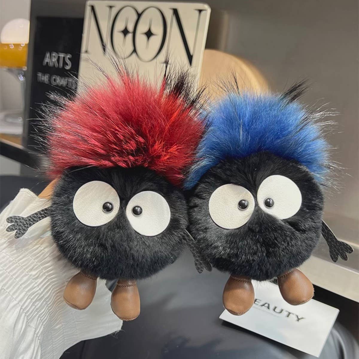 CUTE LITTLE COAL BRIQUETTES CAR KEYCHAIN PENDANT_CWMM2530