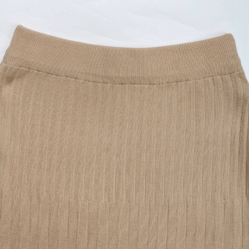 Temperament Pleated Pleated Knitted Skirt