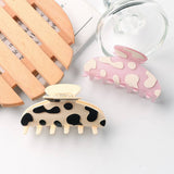Cwaha1308_Sweet Speckled Milk Stripes Hair Claw Clip