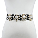 Women'S Pearl-Embellished Elastic Waistband_Cwabe0511