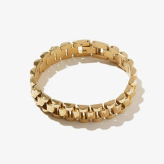STAINLESS STEEL GOLD PLATED WRISTBAND BRACELET_CWMM5734