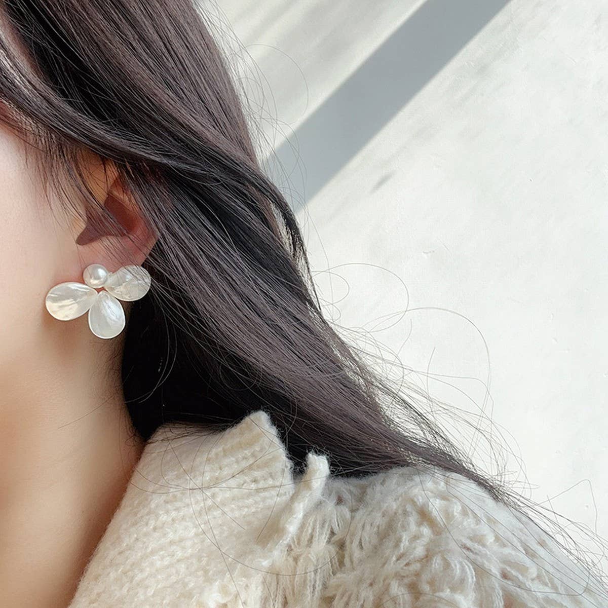 SIMPLE CLOVER URBAN COOL EARRINGS_CWAJE1709