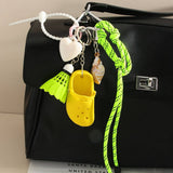 MINI CLOG KEYCHAIN WITH STARFISH BAG CHARM_CWMM7557