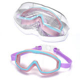 KIDS SWIM GOGGLES ANTI FOG LARGE FRAME FLAT LENS_CWASG1046