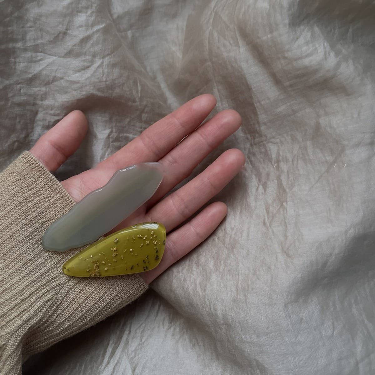 DUCKBILL HAIR CLIP MARBLE PATTERN HAIR CLIP_CWAHA3962