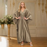 POLYESTER GOLD BEACH KAFTAN RESORT ROBE_CWMM6145