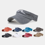 3D WAVE EMBROIDERED VISOR HAT UNISEX SUNSHADE CAP_CWAH3299