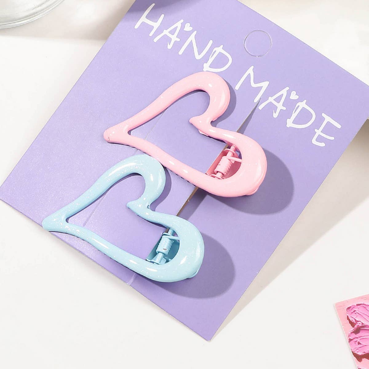 COLORFUL ENAMEL HAIR CLIP GRADIENT METAL DUCKBILL_CWAHA1640