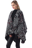 LEOPARD PRINTING SHAWL WRAP CAPE PONCHOS_CWASC042