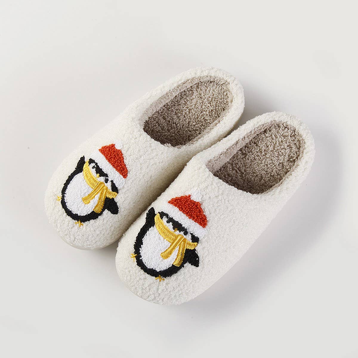 PENGUIN CHRISTMAS THERMAL COTTON SLIPPERS_CWSHS0747