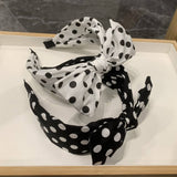 FRENCH STYLE BIG BOW DOT SIMPLE HEADBAND_CWAHA2558