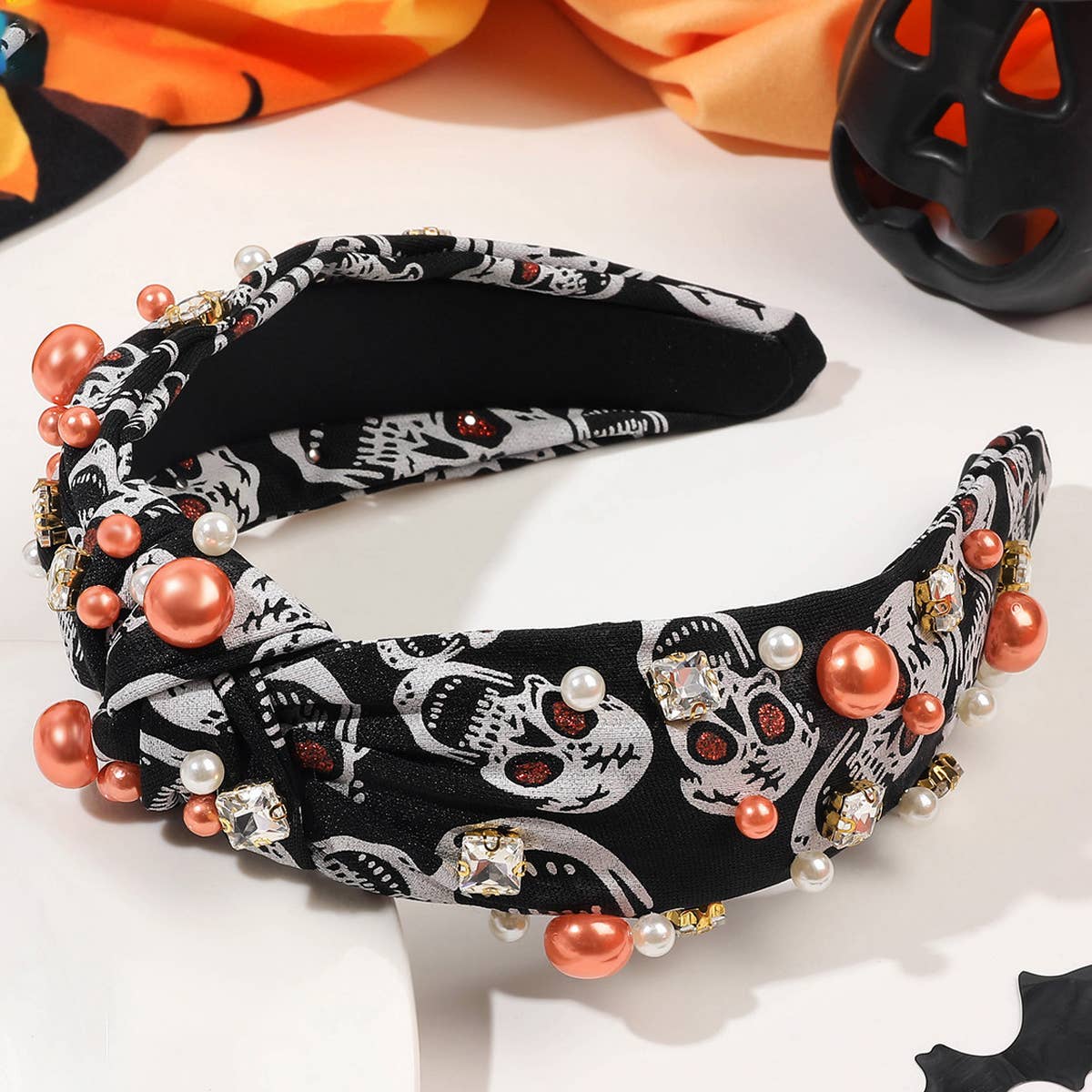 HALLOWEEN DIAMOND PEARL HEADBAND_CWAHA1636