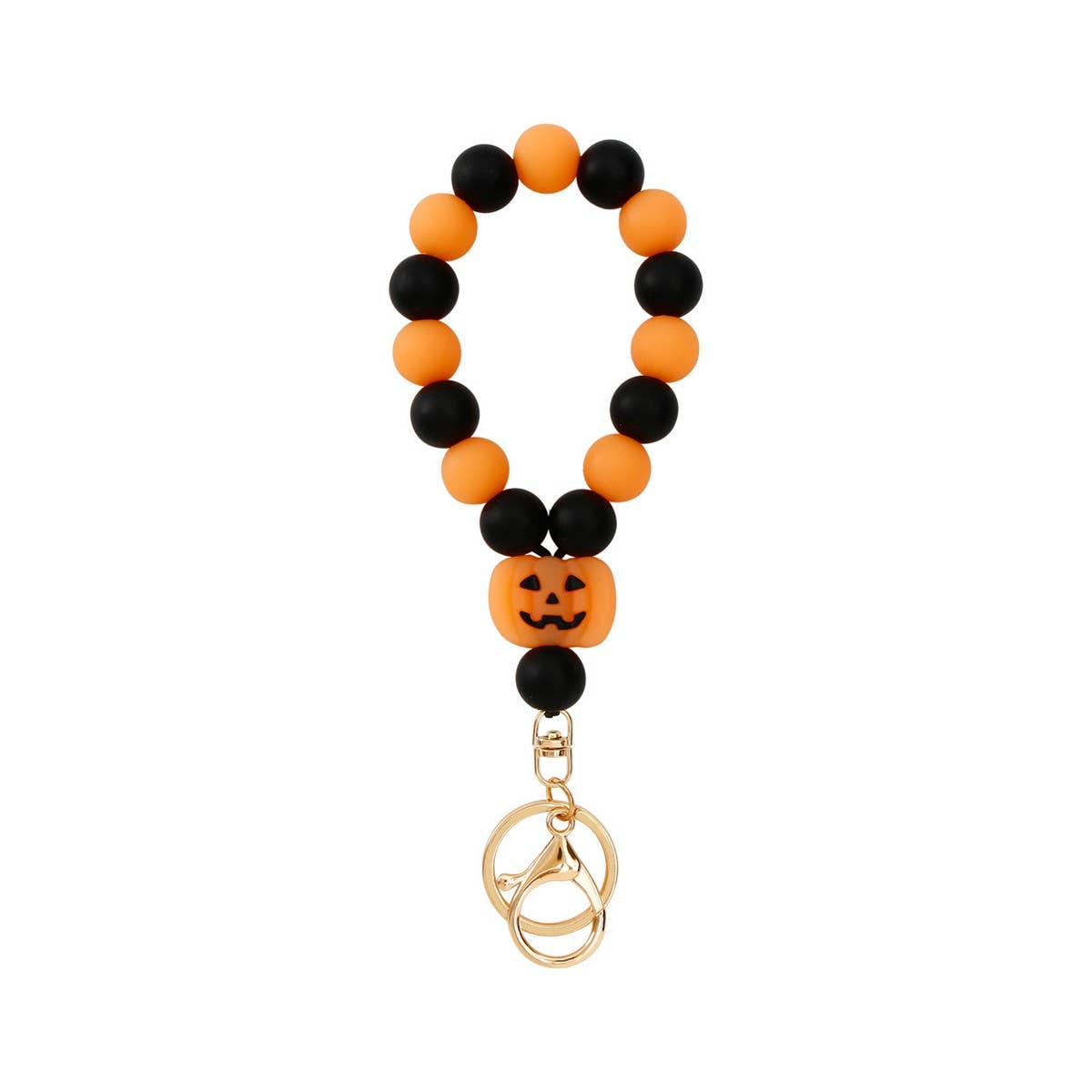 EXAGGERATED LUMINOUS PUMPKIN BRACELET KEYCHAIN_CWMM1212
