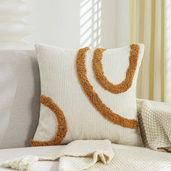 CREAM VINTAGE SOFA PILLOW COVER WAIST CUSHION_CWMM7716