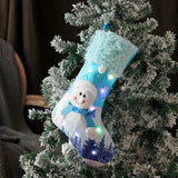 NEW CREATIVE BLUE CHRISTMAS STOCKINGS WITH LIGHTS_CWMS1458