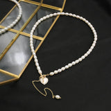 ALL MATCH LUXURY LOVE PEARL PENDANT NECKLACE_CWAJE3851