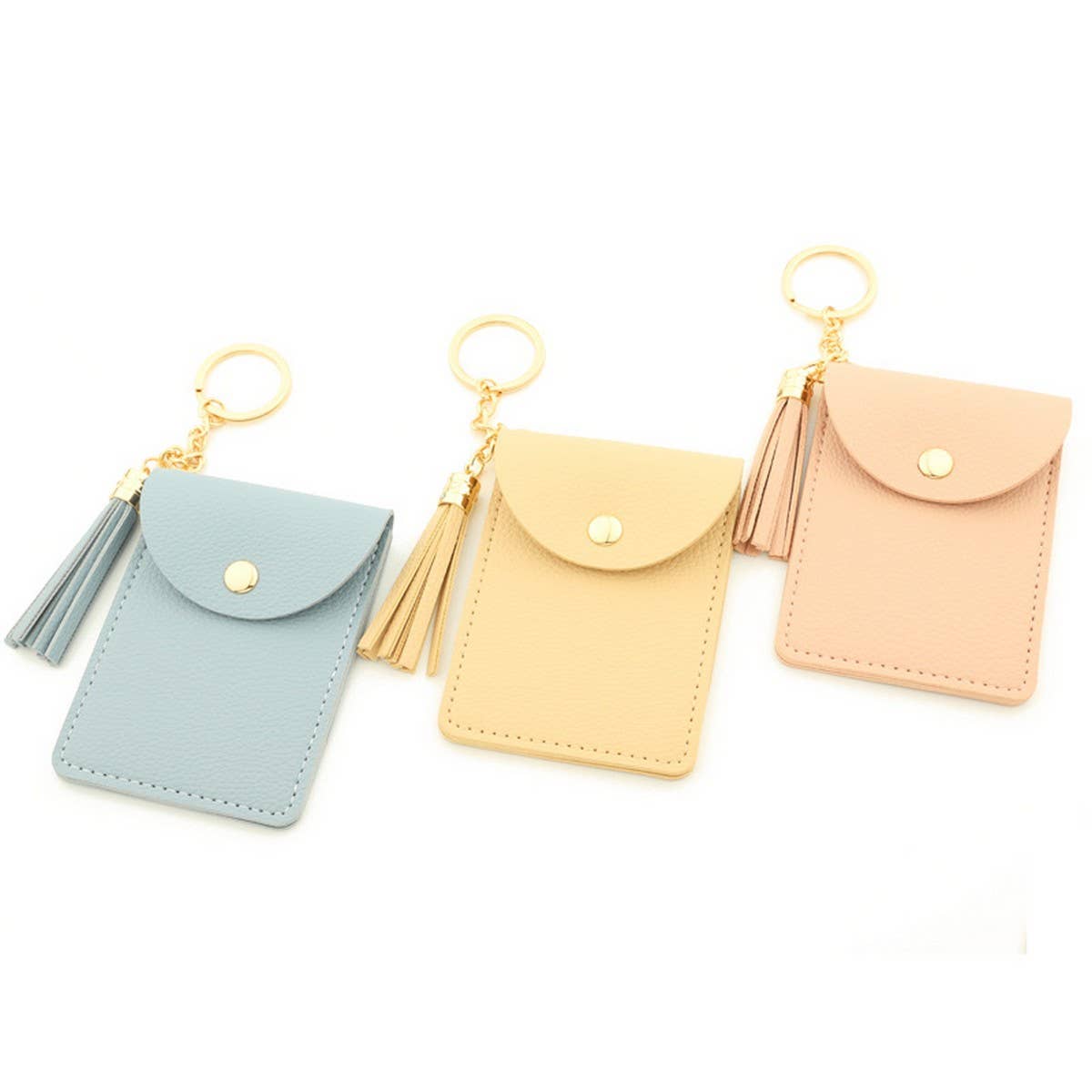 PU LEATHER CARD HOLDER WALLET WITH TASSEL_CWAB4963