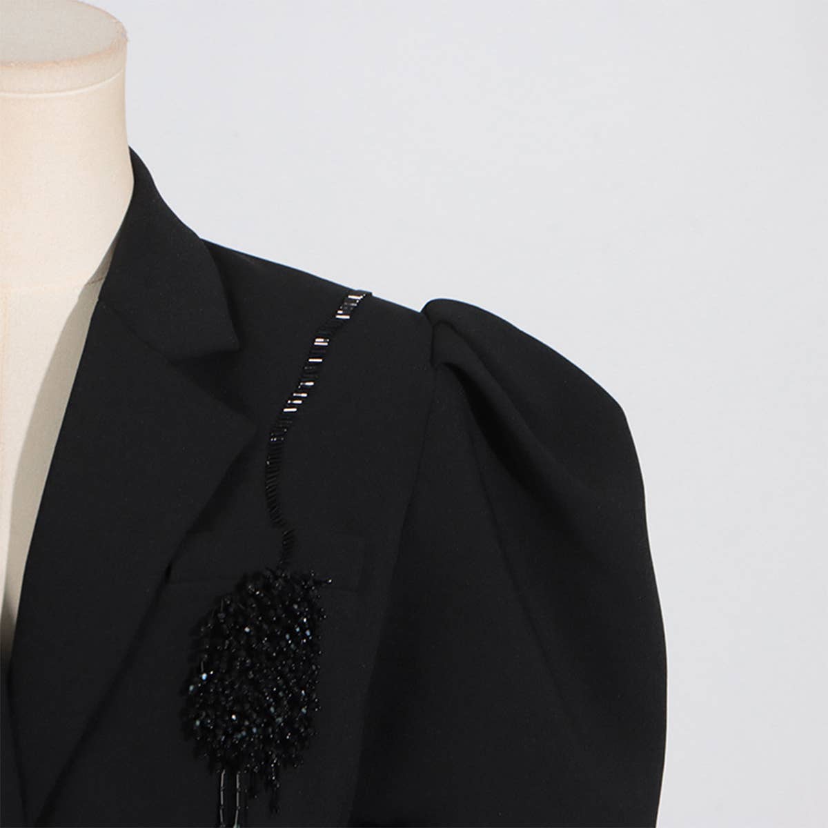 PUFF SLEEVE BLAZER SINGLE BUTTON SPRING STYLE_CWOCO1232