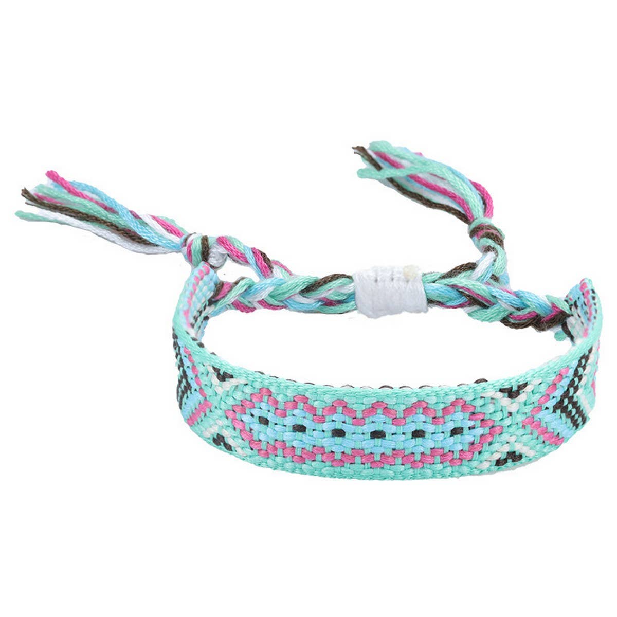 ETHNIC STYLE COLORFUL TASSEL WOVEN BRACELET_CWAJE0709