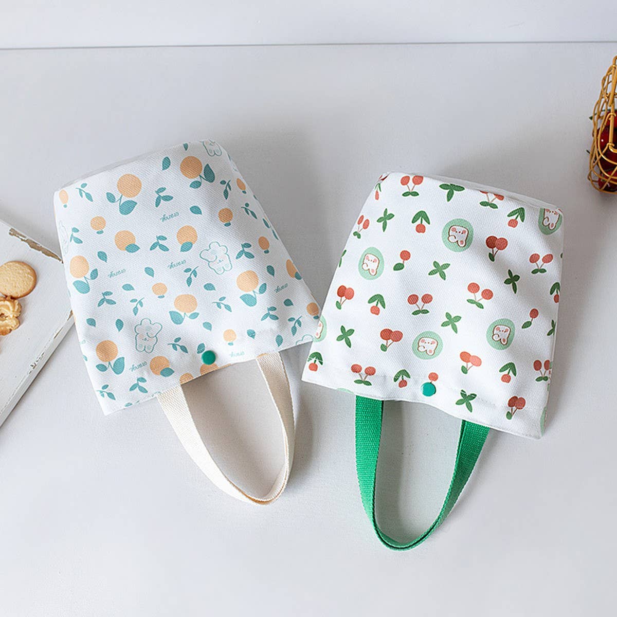 SUMMER CANVAS BUCKET TOTE BAG FOR GIRLS SMALL_CWAB5668