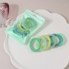 Women High Elastic Color Set Of Hair Tie_Cwaha0496