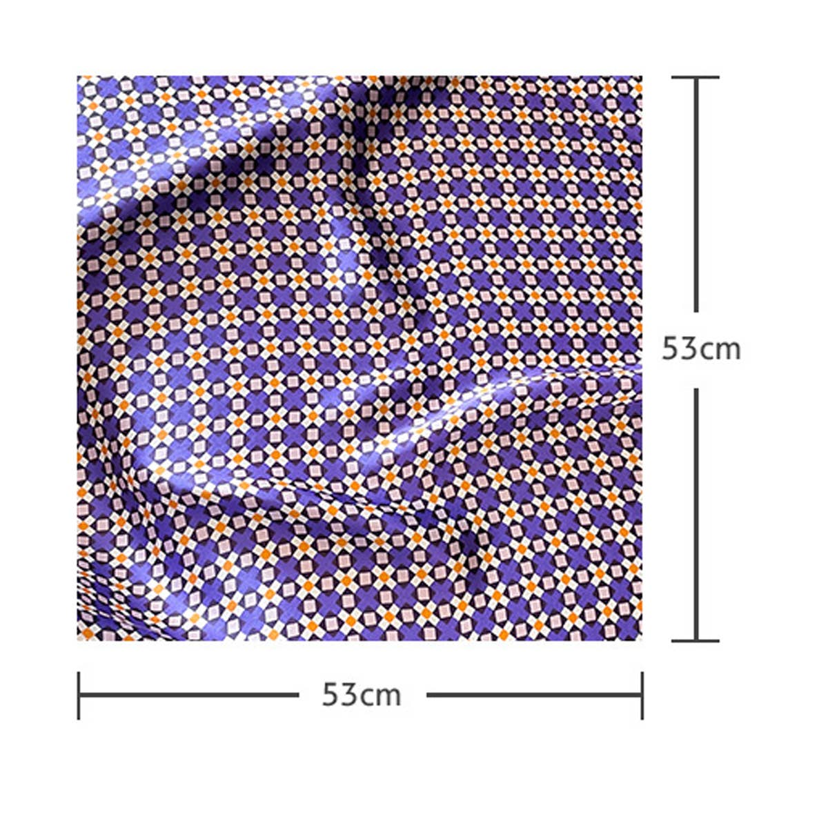 PURPLE FLORAL SILK SCARF ELEGANT SQUARE SCARF_CWASC0626