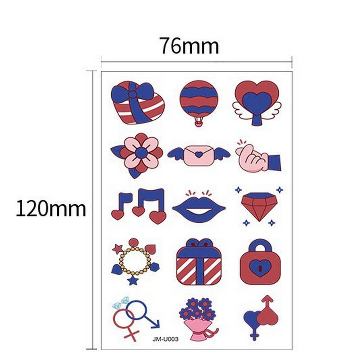 Uv Color-Changing Sunscreen Test Tattoo Stickers_Cwmm8360