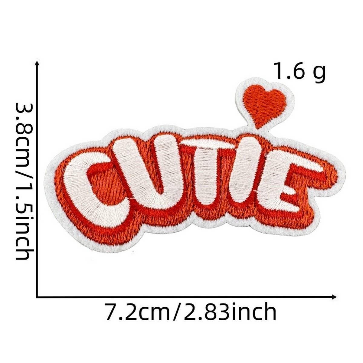 FUNNY TEXT PATCH EMBROIDERED CLOTH PATCH_CWMM4051