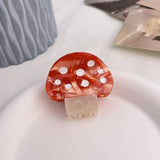 CUTE RED MUSHROOM HAIR CLAW CLIP ACETATE STYLE_CWAHA0565