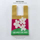 Flower Series Versatile Knitted Bag