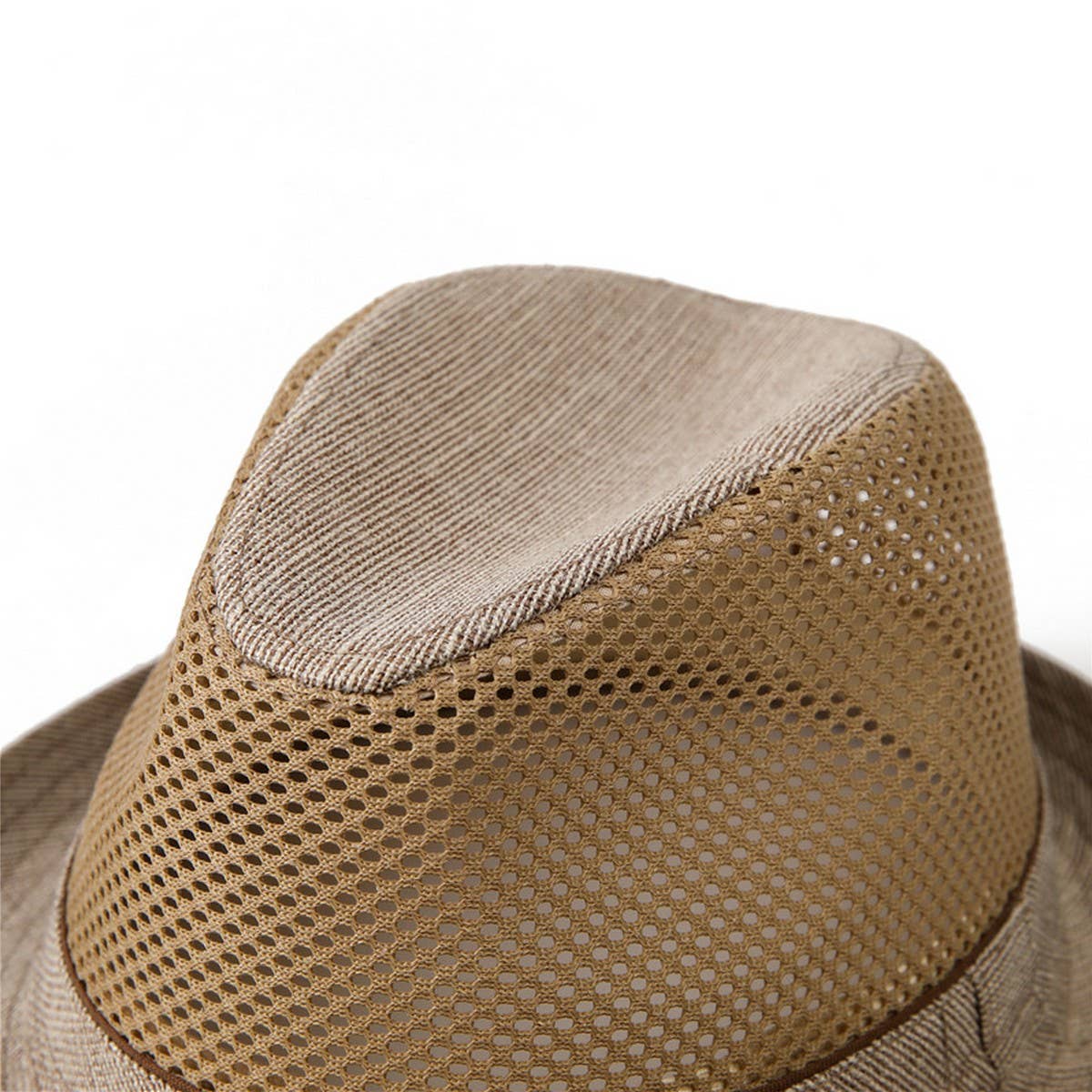 MENS SUMMER SUN PROTECTION MESH STRAW HAT_CWAH1464