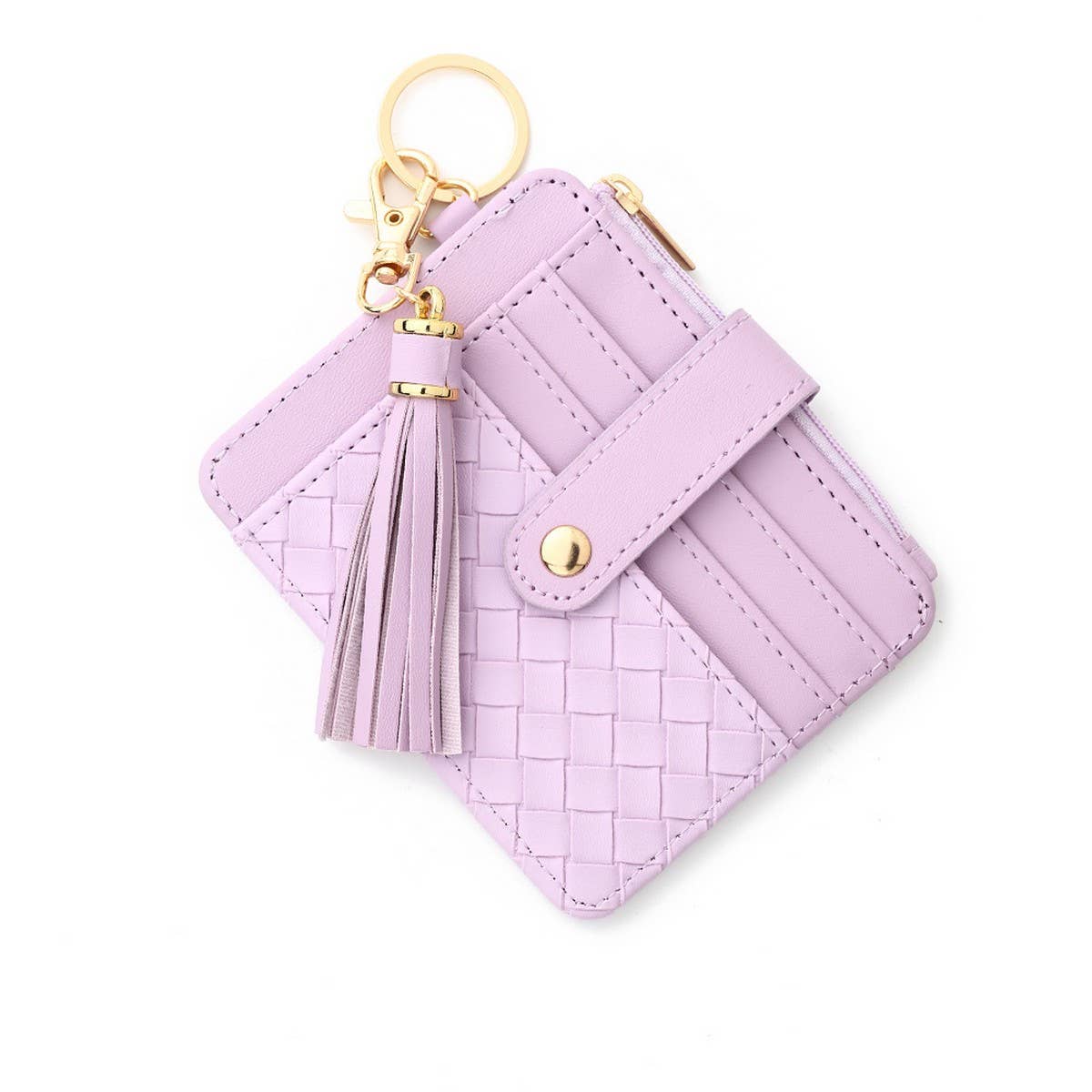 DIY ZIPPER WALLET WITH KEYCHAIN MULTI CARD HOLDER_CWAB4992