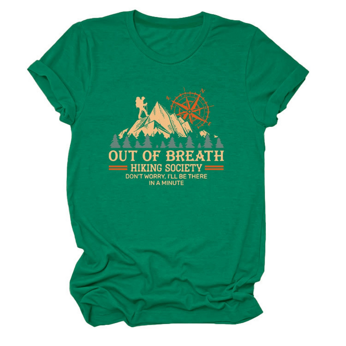COMFY CREW NECK TEE HIKING QUOTE FOR WOMEN_CWTTS1523