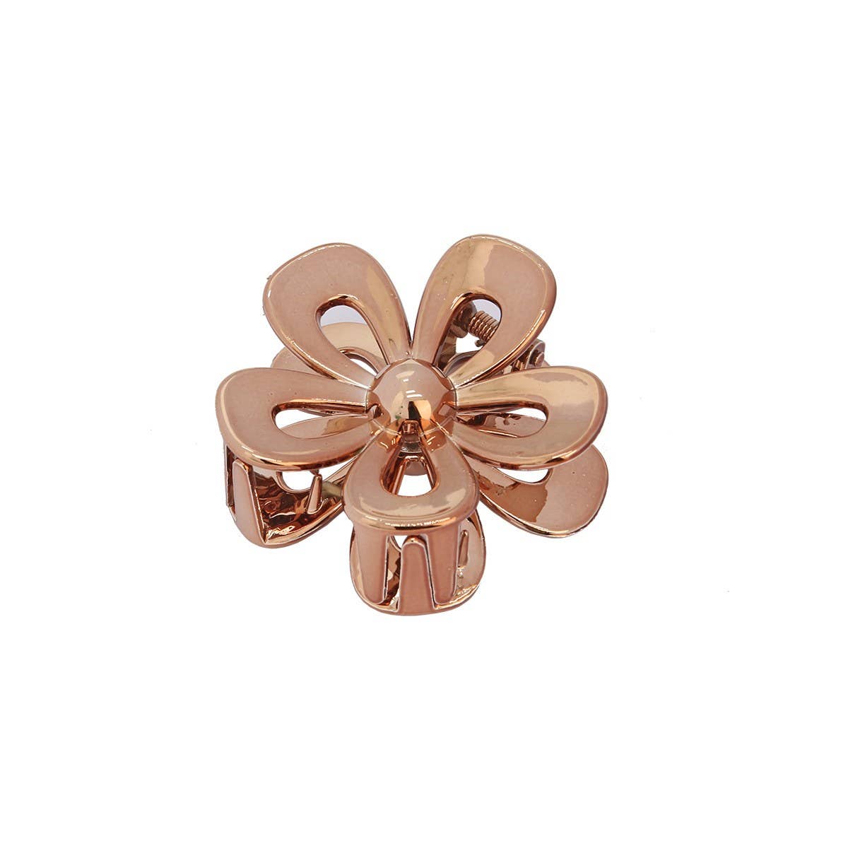 GOLD SILVER EGG FLOWER LARGE HAIR CLAW ELEGANT_CWMM4995